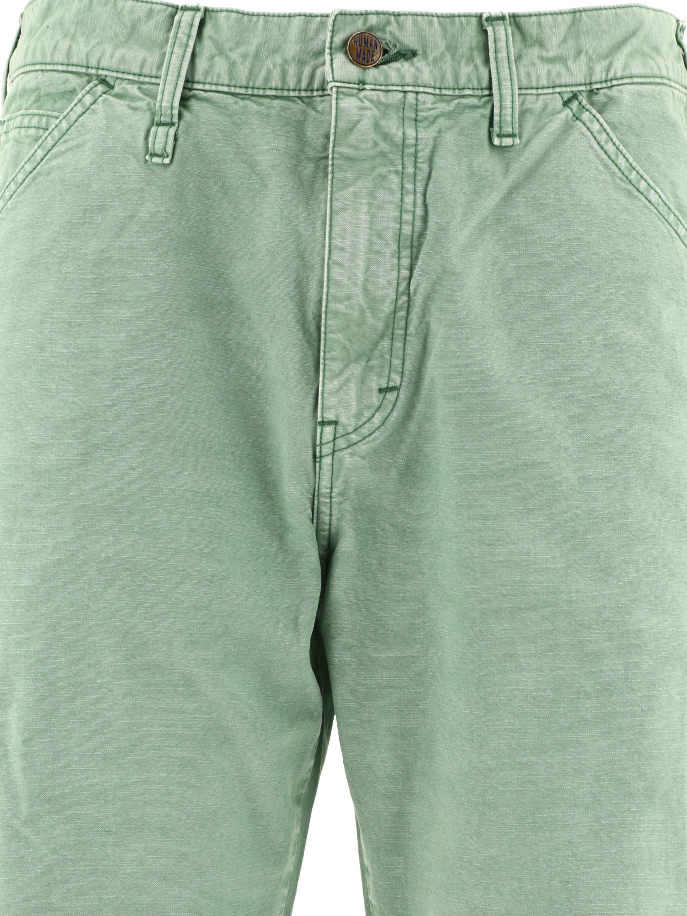 HUMAN MADE Green Garment Dyed Painter trousers